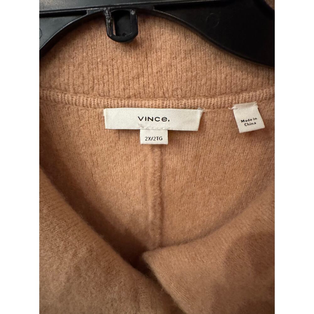 VINCE Wool-Alpaca Blend Knit Cardigan Coat - Size 2XL - Picture 9 of 10